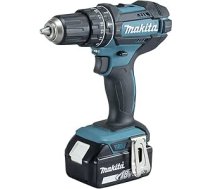 Makita DHP482JX13 Akumulatora urbjmašīna ar āmuru 18 V / 3,0 Ah 2 akumulatori + lādētājs Makpac komplektā + 120 piederumu komplekts Makpac benzīna / melns