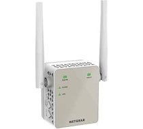 Netgear EX6120-100PES AC1200 WiFi divjoslu WiFi signāla pastiprinātājs un pastiprinātājs (aptver no 2 līdz 3 telpām un 20 ierīcēm, ātrums līdz 1200 Mbps, kompakts strāvas kontaktdakšas dizains)