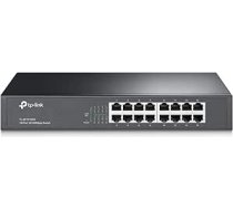 TP-LINK TL-SF1016DS Komutators 10/100Mbps melns, 16 pieslēgvietu, melna krāsa