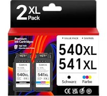 Druckerpatronen für Canon 540 541 Set, PG-540XL CL-541XL Premium 2er Pack, Schwarz & Farbe XL Hohekapazität, Kompatibel mit Canon TS5150, MG 2150 2250 3100, MX 375 435 Drucker