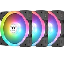 Thermaltake SWAFAN EX12 ARGB ventilators, melns, 3 gab. komplektā
