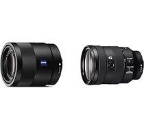 Sony SEL-55F18Z Zeiss standarta objektīvs (fiksētais fokusa garums un FE 24-105 mm f/4 G OSS | Pilna kadra, standarta tālummaiņas objektīvs (SEL24105G)