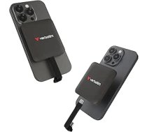 Verbatim Snapback SSD 2TB, Magsafe, ārējais SSD, atbalsta Apple ProRes 4K, USB 3.2 Gen 2x2, līdz 2000MB/s lasīšanai un rakstīšanai, ārējais cietais disks ar 2 USB-C kabeļiem, iPhone, Android, PC un Mac, Mocha