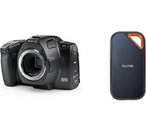 Blackmagic Design Pocket Cinema Camera 6K G2 & SanDisk Extreme PRO Portable SSD ārējais SSD 1 TB (ārējais cietais disks ar SSD tehnoloģiju 2