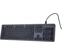 Tastatūra ck-400 vadu melna/pelēka