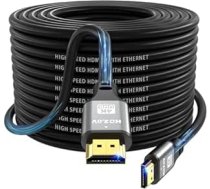 4K HDMI kabelis 20 m, ātrgaitas HDMI 2.0 kabelis 4K @ 60Hz 18 Gbps, Ultra HD, Ethernet Audio Return, Video 4K, 1080p, 3D, Arc, HDR, saderīgs ar Xbox, PS5/PS4, HDTV, portatīvo datoru u.c.