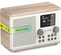 Pure Classic H4 digitālais virtuves radio (DAB+/FM, Bluetooth, USB, AUX, virtuves taimeris, modinātājs)
