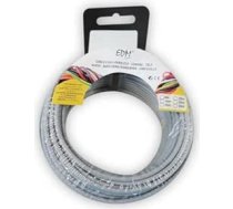 EDM 28424 Elastīga kabeļu spole, bezhalogēnu, pelēka, 1,5 mm, 25 m, pelēka