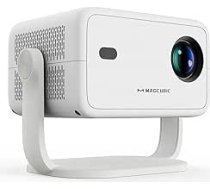 Magcubic mini projektors, viedais projektors ar 4K izšķirtspējas atbalstu, 400 ANSI, dabiskais 1080P, 180° rotācijas iespēja, WiFi 6 un BT 5.2, automātiskā trapeces korekcija, viedais projektors portatīvajam mājas kino L018
