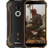 DOOGEE S51 āra viedtālrunis, 4GB RAM 64GB ROM, Android 12 4G bez SIM kartes, izturīgi viedtālruņi, 6.0 collas, 12MP + 8MP, 5180mAh akumulators, Helio G25 Octa Core, NFC Dual SIM 4G IP68 Orange