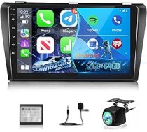 Auto radio priekš Mazda 3 2003-2009, [2G+64G] Android 9 collu skārienjūtīgā ekrāna auto radio ar bezvadu Carplay un Android Car/Bluetooth/WiFi/Bluetooth/EQ/FM RDS radio
