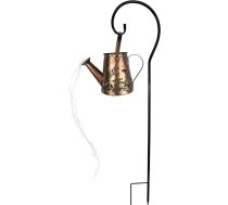 Laistīšanas kanna ar saules bateriju - saules laistīšanas kanna ar kaskādes gaismu | Butterfly Lamp, terases lampas, metāls, dārza akcenti