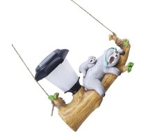 FOMIYES Solar Hängeleuchte Faultier aus Harz Gartenbeleuchtung Dekorative LED Außenlampe für Terrasse und Hof
