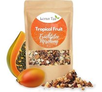 Loran Tee - Topical Fruits Augļu tēja bez iepakojuma 150 g, ananāsi, papaija, mango, mandarīni, avenes, zemenes, augstākā kvalitāte, bez iepakojuma tēja zip maisiņā