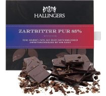 Hallingers Pure Dark 85% - vegānu šokolāde ar tumšo kakao 85% Pure Soft Melting - roku darbs, bez alkohola (kaste) - Dāvanu idejas Ziemassvētki un dāvanas Adventes kalendārs Dzimšanas diena Glüc