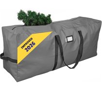 Primode Ziemassvētku eglīšu uzglabāšanas soma der līdz 9 pēdu augstām izjauktām eglītēm, 25" augstums x 20" platums x 65" garums, lielas kravnesības uzglabāšanas konteiners, izgatavots no, pelēka, klasiska materiāla
