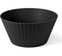Blim Plus - Bļoda Nettuno L Carbon Black Diametrs 25 cm - daudzfunkcionāla salātu bļoda virtuves galds - Ražots Itālijā