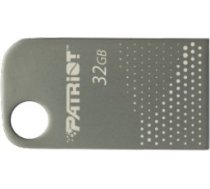 Patriot flashdrive tab300 32gb usb 3.2 120mb/s, mini, alumīnija, sudrabots