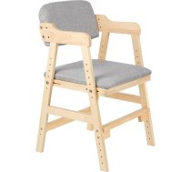 homewell Height-Adjustable Student Chair, Children and Teenagers Chair, Office Chair with Adjustable Back and Seat, Ergonomic Chair, 48 x 46 x 78 cm (Grey)