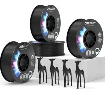 Creality ABS filaments 1.75mm Oficiālais 3D printera filaments ABS Tangle-Free Black Spēcīga saķere un pārkares veiktspēja, izmēru precizitāte +/-0.03mm, 4kg