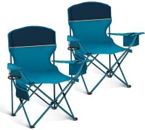 LET'S CAMP Kempinga krēslu komplekts, 2 saliekamie krēsli