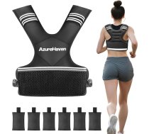 Regulējama svara veste sievietēm, | 2–4,5 kg/4,5–9 kg/9–14,5 kg Rucking veste ar 6 dzelzs smagumiem, lieliska svara veste skriešanai, iešanai, treniņiem un spēka treniņiem