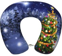 Ziemassvētku eglīte Ziemas ceļojuma spilvens Lidmašīna Ceļojums Kakla spilvens Atmiņas putas Miegs Mazgājams veļas mašīnā Festivāls