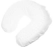 VICASKY Lateksa kakla spilvens U formas ergonomisks dabīgs kakla atbalsta spilvens ceļojumiem, birojam, automašīnai, miega atbalsts pret kakla sāpēm, piemērots sānu guļētājiem, balts bez pārklāja