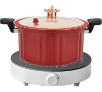 Vispārīgi katli ar pretlīmes pārklājumu un vākiem – pretlīmes katli ar vākiem – indukcijas nerūsējošā tērauda katlu komplekts ar rokturi elektriskajai plītij zupai, makaroniem, rīsiem, cepšanai, kempingam