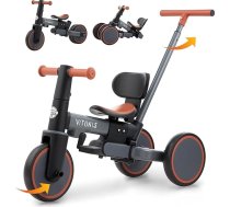 5-in-1 tricikls, līdzsvara velosipēds no 1 gada vecuma, bērnu velosipēds ar stumšanas rokturi bērniem vecumā no 18 mēnešiem līdz 5 gadiem, dāvana zēniem un meitenēm