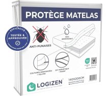 140 x 200 cm matrača pārvalks ar gultas blusu marķējumu, sertificēts laboratorijā - Oeko-Tex - ūdensnecaurlaidīgs - profesionāla kvalitāte