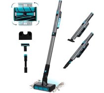 Cecotec bezvadu vertikālais vertikālais putekļsūcējs Scoba 2100 Divreiz. 210 W, 20 kPa, bezsuku digitālais motors, 45 min. autonomija, daudzvirzienu motorizēta galviņa ar dubulto birsti, 2 piederumi.