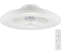 BEPER P206VEN640 Griestu ventilators ar LED apgaismojumu, 40 W, 3 ātruma iestatīšanas iespējas, programmējams taimeris, ventilators ar tālvadības pulti komplektā, balts