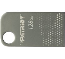 Patriot flashdrive tab300 128gb usb 3.2 120mb/s, mini, alumīnija, sudrabots