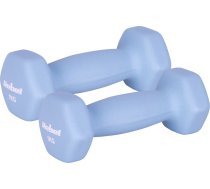 HEX 2x1kg neoprēna čuguna hanteles, ACTIVE