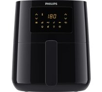 Philips Essential gaisa fritēze - 4,1 L, 0,8 kg, 1400 W, Receptes (NutriU app), 7 gatavošanas iestatījumi, Rapid Air tehnoloģija, digitālais displejs (HD9252/90)