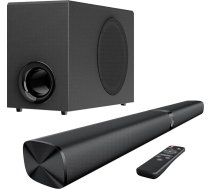 GarageRock Soundbar ar zemfrekvences skaļruni televizoram, 110 W mājas kinozāles skaņas sistēma ar dziļiem basiem, automātisku skaļuma palielināšanu un 3 ekvalaizera režīmiem, Bluetooth 5.3/ARC/Opt/AUX, TV/PC/projektora apkārtējās skaņas s