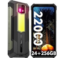 Ulefone Armor 24 Āra viedtālrunis Android 14 OS 24+256GB/SD-2TB, 22000mAh akumulators, 1000LM kempinga gaisma Mobilais tālrunis Octa-Core, 6.78 FHD+ 120Hz displejs, 64MP + 64MP kamera IP68 NFC/OTG/GPS 4G Dual SIM 4G