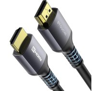 Stouchi 8K HDMI 2.1 sertificēts kabelis, 5 m, CL3, iebūvēts sienā, ar Plenum marķējumu, ātrgaitas Ultra HD 48 Gbps kabelis, atbalsta 8K60, 4K120, eARC, RTX, HDR10 4:4:4, HDCP 2.2 un 2.3, Dolby, saderīgs ar PS5, Xbox Series X