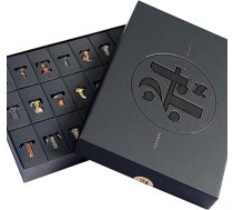 MEIN GENUSS Tējas Adventes kalendārs 2025, 24 eleganti tējas veidi 100 tējas tasītēm, Ziemassvētku tējas kalendārs, dāvana pazinējiem un tējas mīļotājiem