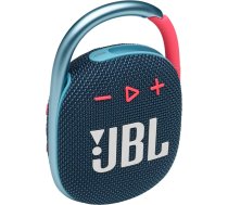 JBL Clip 4 Bluetooth skaļrunis zilā/rozā krāsā, ūdensizturīgs, pārnēsājams mūzikas skaļrunis ar praktisku karabīni, līdz 10 stundām bezvadu mūzikas straumēšanas