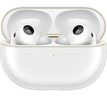 HUAWEI FreeBuds Pro 4, Dual Driver True Sound, stabili un skaidri zvani, inteliģentā dinamiskā ANC, sudraba string dizains, uz galvas kustībām balstīta vadība, saderīgs ar Android un iOS, balts
