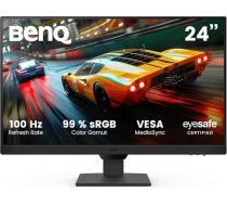 BenQ GW2490E 24 collu Eye-Care spēļu monitors, 100 Hz, 1920 x 1080p, IPS, integrēts skaļrunis, sienas stiprinājums, plāns rāmītis, vieda spilgtuma regulēšana, 2 x HDMI, DisplayPort