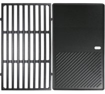 7637 Čuguna cepšanas režģa un grila plāksnes nomaiņa Weber Spirit I & II 200 sērijas, Spirit E210, E220, S210, S220 gāzes grilam, 44,5 cm čuguna pannām Weber Spirit 200 (ar priekšējo daļu)
