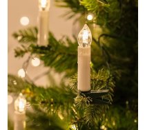 50 LED Ziemassvētku eglīšu pasaku gaismas sveces iekštelpām