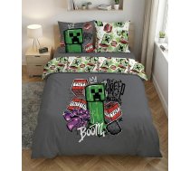 Gultas veļas komplekts divvietīgai gultai ar „Minecraft“ motīvu – 220 cm x 240 cm