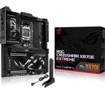ASUS ROG Crosshair X870E Extreme Gaming pamatplate Socket AMD AM5 (Ryzen 9000, E-ATX, 3X PCIe 5.0, 2x PCIe 4.0, DDR 5 atmiņa, WiFi 7, AI Overclocking, PCIe Q Release, Aura Sync)