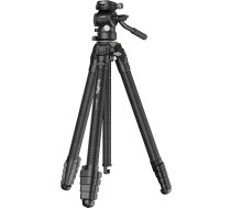 SMALLRIG 5028 Pārnēsājams ceļojumu statīvu komplekts no oglekļa šķiedras, statīvs 158 mm/61,8 collas, video kameru statīvs, monopods, video galva, darba augstuma diapazons no 25-158 mm, pārslēdzams centrālais statīvs, kravnesība 3 kg
