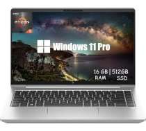 HP EliteBook 645 G10 biznesa klēpjdators, 14 collu FHD (1920 x 1080), AMD Ryzen 5 7530U, 16 GB RAM, 512 GB SSD, ASV QWERTY tastatūra, Windows 11 Pro (atjaunots)