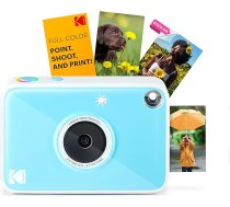 Kodak Printomatic+ Instant Digital Camera Cinka fotopapīrs 2x3 (5.1x7.5cm) 10MP RGB LED izdrukā krāsainas fotogrāfijas zils